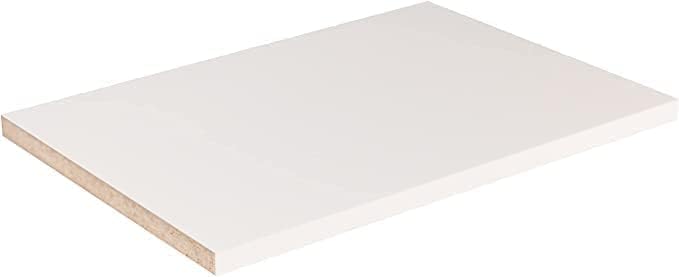 B&B HARDWARE White Cabinet Shelves Melamine - Custom Cut to Size - Ideal for Kitchen, Closet, & Garage Storage - Easy to Install - (15'' Depth x 22' Inches Length)