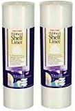 Warp Brothers Plast-O-Mat Ribbed Shelf Liner, Clear, 12" x 25' - Set...