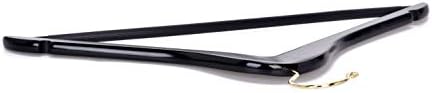 Quality Black Wooden Hangers - Slightly Curved Hanger Set of 20-Pack - Solid ...