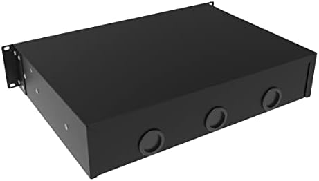 2U Server Cabinet Case 19 Inch Rack Mount Lockable Drawer