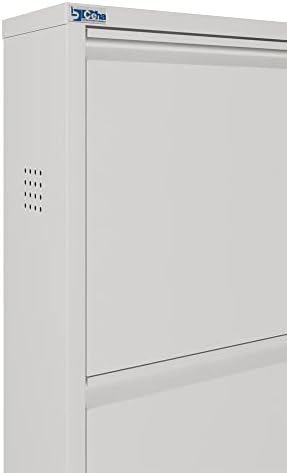 CEHA 5 Tier Metal Shoe Cabinet with Cover, Durable Shoe Storage Organizer for...