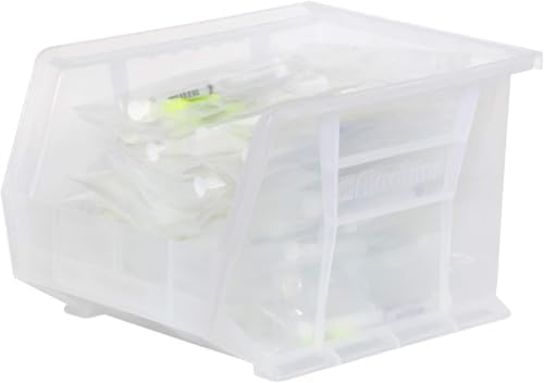 Akro-Mils 30239 AkroBins Plastic Storage Bins, 11"x8"x7", Clea...