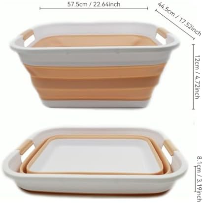 SAMMART 41L (10.8 gallon) Collapsible Plastic Laundry Basket - Foldable Pop U...