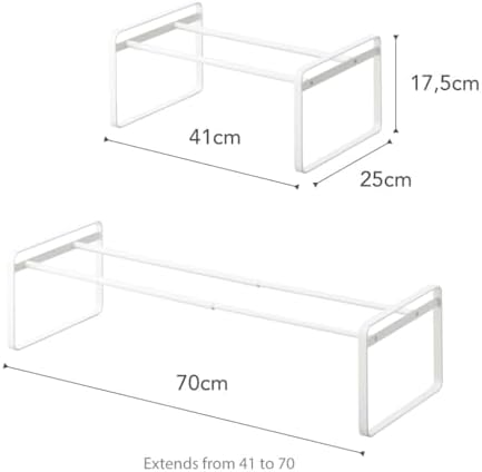 YAMAZAKI Home Frame Adjustable Shoe Rack - Spacesaving Storage Solution, 7&qu...