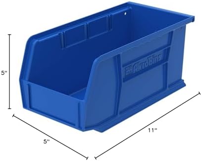 Akro-Mils 30230 & 30210 Plastic Hanging Stackable Storage Organizer Bins,...