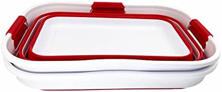 SAMMART 21L (5.5 Galloons) Collapsible Plastic Storge Basket - Foldable Pop U...