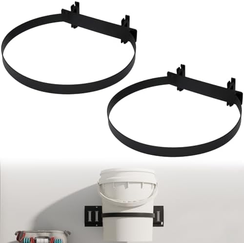 5 Gallon Bucket Holder for E Track, 2Pack Wall E-Track Accessories