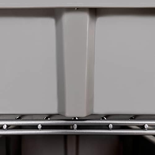 7-Tier NSF 16-Bin Steel Wire Shelving Rack, 36"W x 14"D x 56"H...