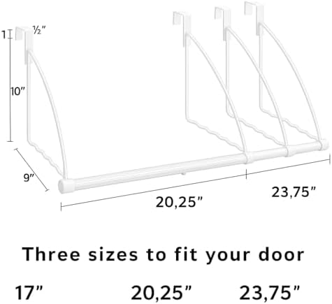 HOLDN’ STORAGE Over The Door Hanger - Door Rack Hangers for Clothes - Space S...