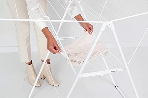 Brabantia HangOn Clothes Drying Rack | 82ft (25m) | White | Large Indoor Clot...