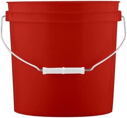 House Naturals 2 Gallon Buckets pails with Screw On White Lids (Pack of 3) - ...