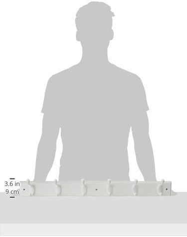 Franklin Brass Heavy Duty (1-Pack) 27" Coat Rack Wall Mount Pure White H...