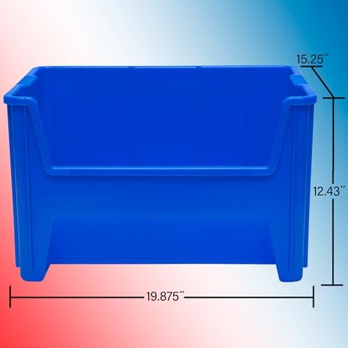 Akro-Mils 13017 Stack-N-Store Heavy Duty Stackable Open Front Plastic Storage...