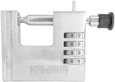 72/80 80mm Heavy Duty Stainless Steel Combination Padlock, IP68 Waterproof Ru...