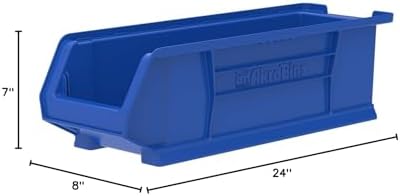 Akro-Mils - 30284BLUE 30284 Super-Size AkroBin Heavy Duty Stackable Storage B...