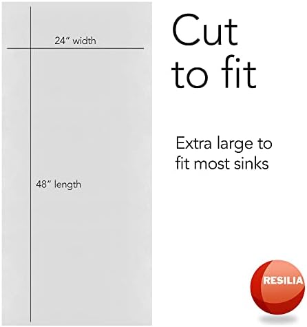 RESILIA Premium Under The Sink Mat- Large Universal Size, Cut to Fit Cabinets...