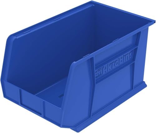 Akro-Mils 30260 AkroBins Plastic Storage Bins, 18"x11"x10", Bl...