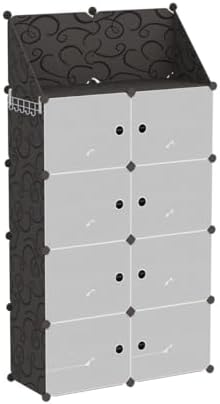 Jomifin Shoe Storage Cabinet 32-64 Pairs with Transparent Doors Black