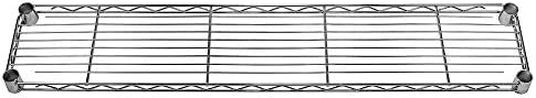Shelving Inc. 8" d x 42" w Chrome Wire Shelving with 3 Tier Shelves