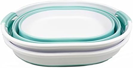 SAMMART 23L (6 Gallons) Collapsible Plastic Laundry Basket - Oval Tub/Basket ...