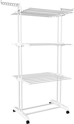 HOMIDEC Clothes Drying Rack, 4-Tier(67.7" H) Foldable Drying Rack Clothing