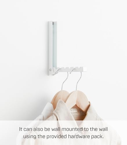 YAMAZAKI Home Smart Over The Door Hooks - Folding Hanging Coat Rack - 1-Hook ...