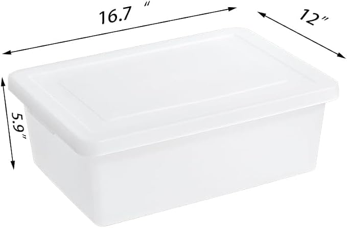 15 QuartStackable Plastic Storage Bins