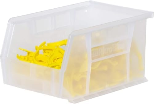 Akro-Mils 30237 AkroBins Plastic Storage Bins, 9"x6"x5", Clear...