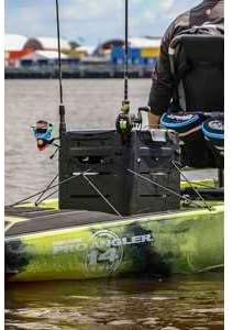 RAILBLAZA Gear Hub Kayak Fishing Crate - with 4 Internal Rod Holders, Storage...