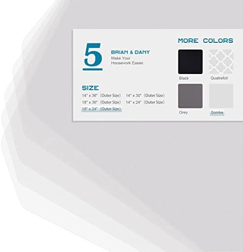 BRIAN & DANY Wire Shelf Liner 18" X 24", Heavy Duty Shelf Liner...