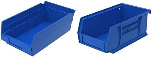 Akro-Mils Plastic Storage Bins and Organizers (12-Pack) + AkroBins Hanging Stackable Storage Bins (24-Pack)