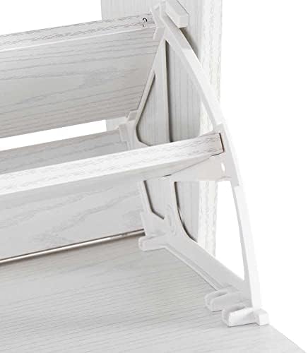 BAKAJI Shoe Rack in MDF Wood with 3 Doors Flip Shoe Holder Metal Handles Doub...