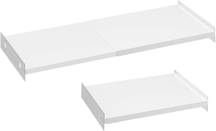 Expandable Closet Shelves, Adjustable Metal Closet Organizers and Storage Shelves for Wardrobe, Kitchen Pantry, Shoe Rack, (2 Pack,W11.81 x L: 17 "to 31")