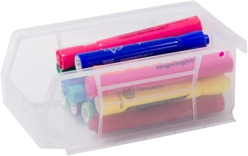 Akro-Mils 30220 AkroBins Plastic Storage Bins, 7"x4"x3", Blue,...