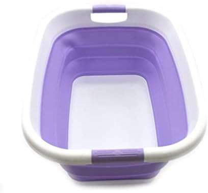 SAMMART 31L (8.1 gallon) Collapsible Plastic Laundry Basket-Pop Up Storage Co...