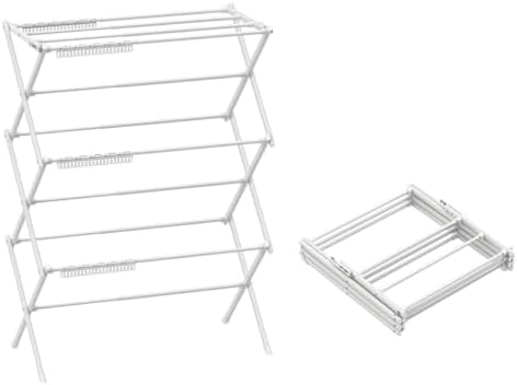 3 Tier Clothes Drying Rack, Foldable Drying Rack Clothing,Indoor & Outdoo...