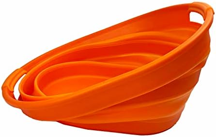 SAMMART 23L (6 Gallons) Collapsible Plastic Laundry Basket - Oval Tub/Basket ...