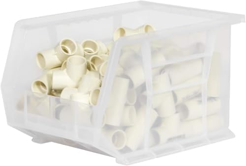Akro-Mils 30239 AkroBins Plastic Storage Bins, 11"x8"x7", Clea...