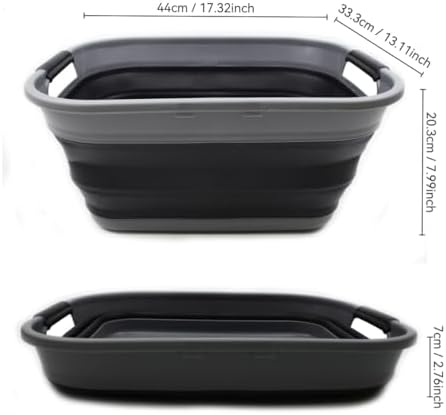 SAMMART 17.5L (4.6 Gallon) Collapsible/Foldable/Pop Up/Portable Washing Tub/S...