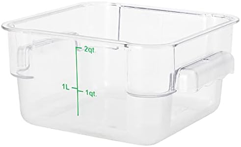 Restaurantware Met Lux 2 Quart Brine Buckets 10 Square Marinating Containers ...