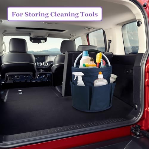 17L Cleaning Caddy for Cleaning Supplies, 2Pieces Portable Garden Tool Bag wi...