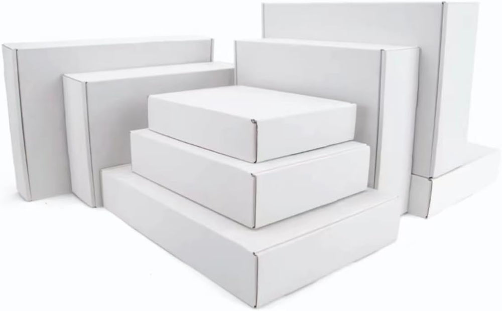 50 pack Letter Size Corrugated Mailer,11x8x2'',Height Adjustable