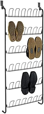 Wenko 18 Pairs Black Shoe Rack, 59 x 151 x 14 cm