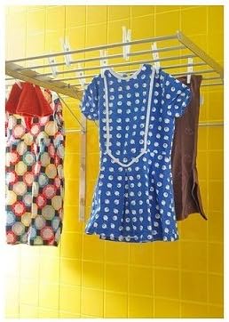 Wall Mounted Clothes Drying Rack - Stainless Steel Collapsible Laundry Rack -...