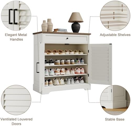 ChooChoo Bathroom Storage Cabinet with Drawer and 2 Doors
