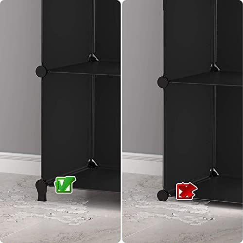 HOMIDEC Closet Organizers and Storage, 12 Cube Storage Organizer, Black