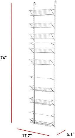 Home-Complete Pantry Over The Door Spice and Jar Rack Organizer - Great Stora...