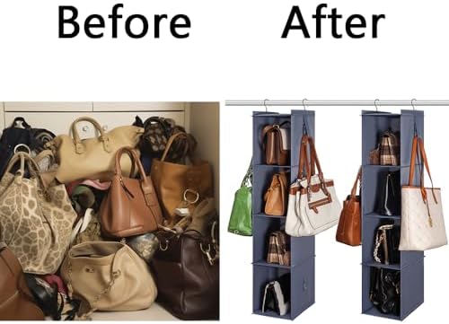 Bag Rack for Closet Storage Hanging Purse Organizer for Closet