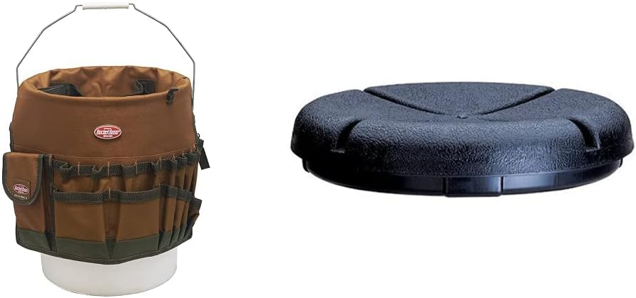 Bucket Boss The Bucketeer Bucket Tool Organizer in Brown, 10030 and Custom Le...