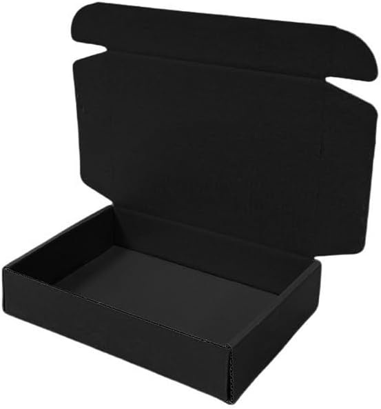 30 Pack 13x9x2 in Black Shipping Boxes